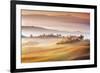 Sunrise in Val d'Orcia-Marcin Sobas-Framed Photographic Print