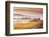 Sunrise in Val d'Orcia-Marcin Sobas-Framed Photographic Print