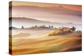 Sunrise in Val d'Orcia-Marcin Sobas-Stretched Canvas
