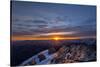 Sunrise in Watzmann with Dachstein Mountain and Steinernes Meer-Stefan Sassenrath-Stretched Canvas