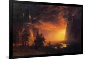 Sunrise in Yosemite Valley-Albert Bierstadt-Framed Art Print