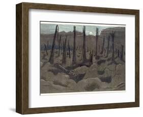 Sunrise, Inverness Copse, from British Artists at the Front, Continuation of the Western Front,…-Paul Nash-Framed Giclee Print