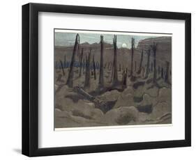 Sunrise, Inverness Copse, from British Artists at the Front, Continuation of the Western Front,…-Paul Nash-Framed Giclee Print