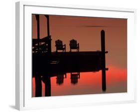 Sunrise, Isle of Hope, Savannah, Georgia, USA-Joanne Wells-Framed Photographic Print