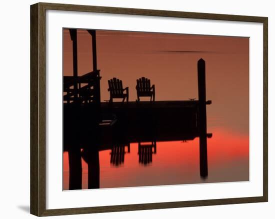 Sunrise, Isle of Hope, Savannah, Georgia, USA-Joanne Wells-Framed Photographic Print