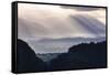 Sunrise, Julian Alps, Gorenjska, Upper Carniola Region, Slovenia, Europe-Matthew Williams-Ellis-Framed Stretched Canvas