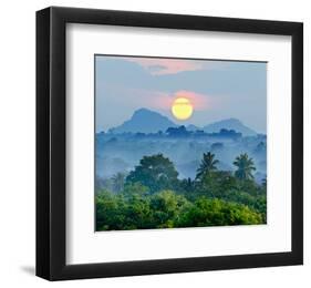 Sunrise Jungles of Sri Lanka-null-Framed Art Print