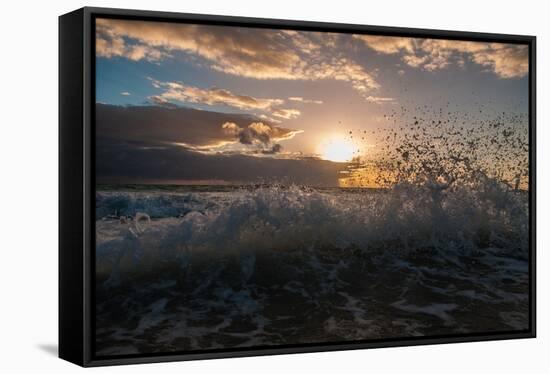 Sunrise, Kailua Beach, Oahu, Hawaii-Mark A Johnson-Framed Stretched Canvas