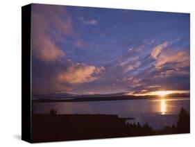 Sunrise, Lake Pukaki, Southern Alps, Canterbury, South Island, New Zealand-Jeremy Bright-Stretched Canvas