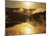 Sunrise, Lake Waterbury, Little River State Park, Vermont, USA-Charles Gurche-Mounted Premium Photographic Print