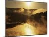 Sunrise, Lake Waterbury, Little River State Park, Vermont, USA-Charles Gurche-Mounted Photographic Print