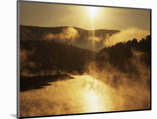 Sunrise, Lake Waterbury, Little River State Park, Vermont, USA-Charles Gurche-Mounted Photographic Print