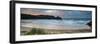 Sunrise Landscape Panorama Three Cliffs Bay in Wales with Dramatic Sky-Veneratio-Framed Photographic Print