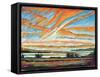 Sunrise, Les Eboulements, Quebec-Patricia Eyre-Framed Stretched Canvas