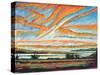 Sunrise, Les Eboulements, Quebec-Patricia Eyre-Stretched Canvas