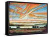 Sunrise, Les Eboulements, Quebec-Patricia Eyre-Framed Stretched Canvas