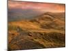 Sunrise Light on the Great Ridge, Hope Valley, Peak District National Park, Derbyshire, England, UK-Ian Egner-Mounted Photographic Print