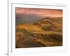 Sunrise Light on the Great Ridge, Hope Valley, Peak District National Park, Derbyshire, England, UK-Ian Egner-Framed Photographic Print