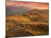 Sunrise Light on the Great Ridge, Hope Valley, Peak District National Park, Derbyshire, England, UK-Ian Egner-Mounted Photographic Print