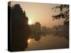 Sunrise, Limestone Mountain Scenery, Tam Coc, Ninh Binh, South of Hanoi, North Vietnam-Christian Kober-Stretched Canvas