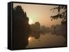 Sunrise, Limestone Mountain Scenery, Tam Coc, Ninh Binh, South of Hanoi, North Vietnam-Christian Kober-Framed Stretched Canvas