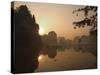 Sunrise, Limestone Mountain Scenery, Tam Coc, Ninh Binh, South of Hanoi, North Vietnam-Christian Kober-Stretched Canvas