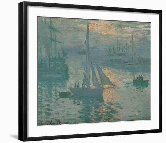 Sunrise (Marine), 1873-Claude Monet-Framed Premium Giclee Print