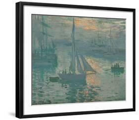 Sunrise (Marine), 1873-Claude Monet-Framed Premium Giclee Print