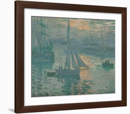 Sunrise (Marine), 1873-Claude Monet-Framed Premium Giclee Print