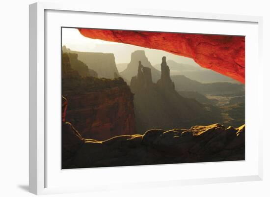Sunrise, Mesa Arch, Canyonlands National Park, Utah, USA-Michel Hersen-Framed Photographic Print