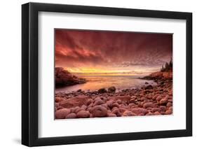 Sunrise, Monument Cove-Michael Hudson-Framed Giclee Print