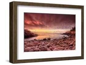 Sunrise, Monument Cove-Michael Hudson-Framed Art Print