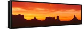 Sunrise, Monument Valley, Arizona-null-Framed Stretched Canvas