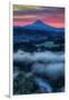 Sunrise Mood and Fire at Mount Hood, Sandy, Oregon, Portland-Vincent James-Framed Photographic Print