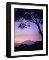 Sunrise, Mount Kilimanjaro, Amboseli National Park, Kenya, East Africa, Africa-David Poole-Framed Photographic Print