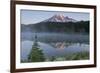 Sunrise, Mount Rainier, Reflection Lake, Mount Rainier NP, Washington-Michel Hersen-Framed Photographic Print