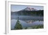 Sunrise, Mount Rainier, Reflection Lake, Mount Rainier NP, Washington-Michel Hersen-Framed Photographic Print