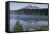 Sunrise, Mount Rainier, Reflection Lake, Mount Rainier NP, Washington-Michel Hersen-Framed Stretched Canvas