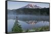 Sunrise, Mount Rainier, Reflection Lake, Mount Rainier NP, Washington-Michel Hersen-Framed Stretched Canvas