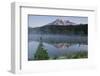 Sunrise, Mount Rainier, Reflection Lake, Mount Rainier NP, Washington-Michel Hersen-Framed Photographic Print