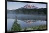 Sunrise, Mount Rainier, Reflection Lake, Mount Rainier NP, Washington-Michel Hersen-Framed Photographic Print
