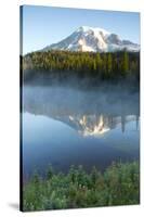 Sunrise, Mount Rainier, Reflection Lake, Mount Rainier NP, Washington-Michel Hersen-Stretched Canvas