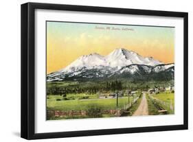 Sunrise, Mt. Shasta, California-null-Framed Art Print