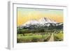 Sunrise, Mt. Shasta, California-null-Framed Art Print