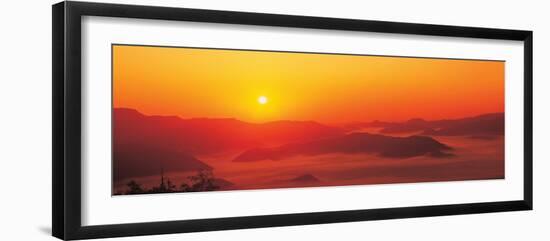 Sunrise Mt Taisetsu National Park Hokkaido Japan-null-Framed Photographic Print