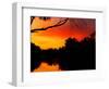 Sunrise, Murray River, Moama, New South Wales, Victoria, Australia-David Wall-Framed Photographic Print