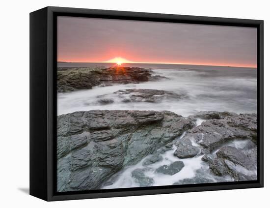 Sunrise Near Brenton Point State Park on Ocean Road in Newport, Rhode Island, Usa-Jerry & Marcy Monkman-Framed Stretched Canvas