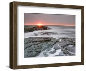 Sunrise Near Brenton Point State Park on Ocean Road in Newport, Rhode Island, Usa-Jerry & Marcy Monkman-Framed Photographic Print