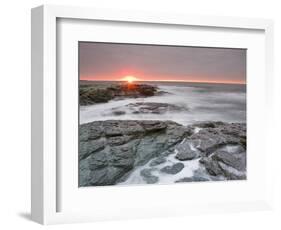 Sunrise Near Brenton Point State Park on Ocean Road in Newport, Rhode Island, Usa-Jerry & Marcy Monkman-Framed Photographic Print