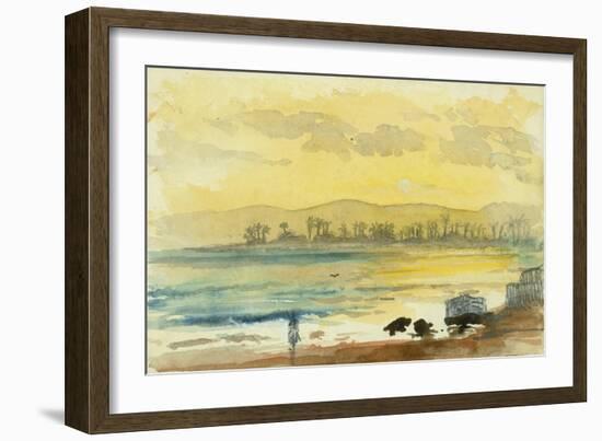 Sunrise Near Haifa, 1872-Claude Conder-Framed Giclee Print